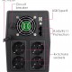 POWERTECH UPS Line Interactive PT-1800LCD με οθόνη, 1800VA, 1080W, 4x Schuko, 2x RJ45/RJ11, USB Type B