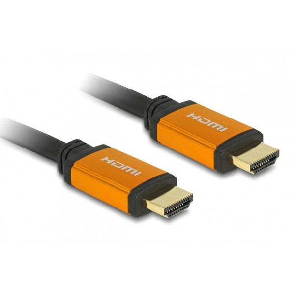 DELOCK καλώδιο HDMI 85726, 8K/60Hz, 48 Gbps, eARC, HDR, 0.50m, μαύρο - Εικόνα