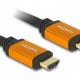 DELOCK καλώδιο HDMI 85726, 8K/60Hz, 48 Gbps, eARC, HDR, 0.50m, μαύρο
