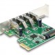 DELOCK κάρτα επέκτασης PCI Express x1 σε 4x USB 89360, 5 Gbps