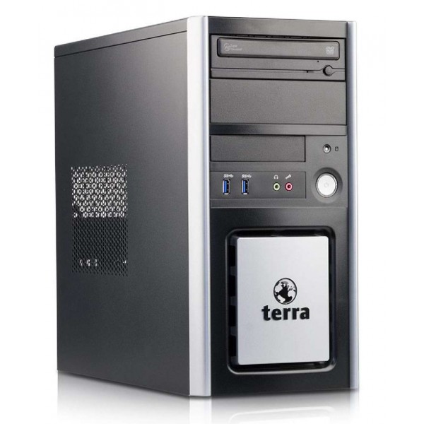 TERRA PC Tower, Refurbished Grade A Repainted, E5300, 2GB, 160GB HDD, DVD, FreeDOS - Refurbished PC