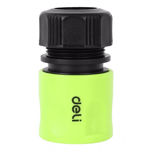 DELI ταχυσύνδεσμος για λάστιχο DL8793 με water stop, 1/2", πράσινος - DELI