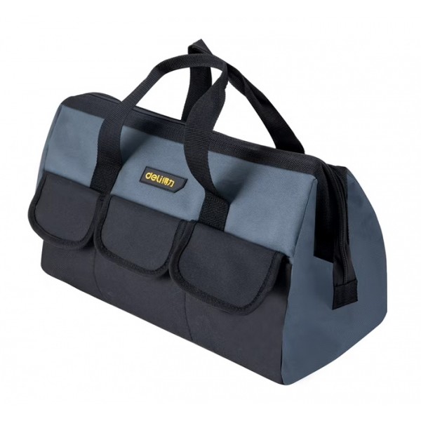 DELI τσάντα εργαλείων χειρός DL430018, υφασμάτινη, 40x20x27cm, γκρι - Βοηθητικά Εργαλεία