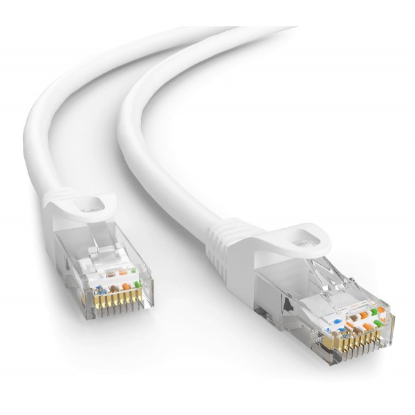 POWERTECH καλώδιο δικτύου CAB-N360, Cat 5e U/UTP, CCA, 100Hz, 10m, λευκό - Δίκτυο