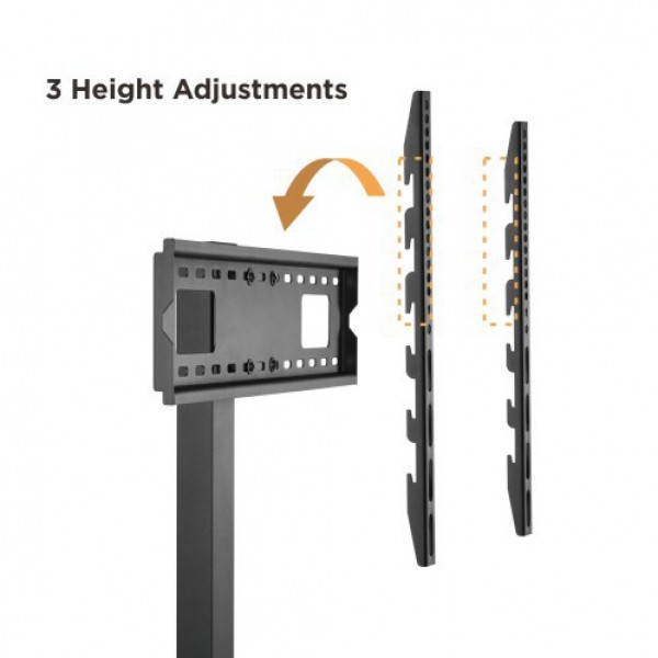 BRATECK βάση τηλεόρασης δαπέδου FS32-46, 37-75", έως 40kg, με ράφι