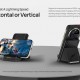 ULEFONE ασύρματος φορτιστής & βάση smartphone WCS01, 50W, μαύρος