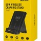 ULEFONE ασύρματος φορτιστής & βάση smartphone WCS01, 50W, μαύρος