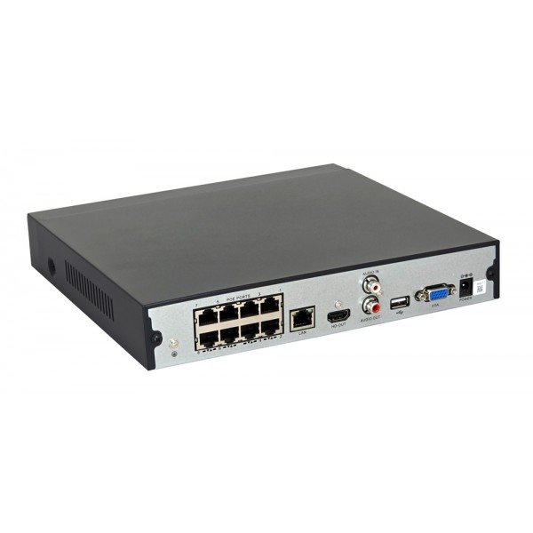 LONGSE NVR καταγραφικό NVR3116C1P8, 4K, H.265/H.264, 8 PoE κανάλια - Καταγραφικά Συστήματα