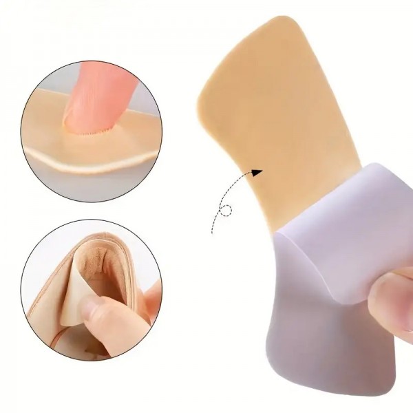 Αφρώδες μαξιλαράκια φτέρνας για τακούνια AG889, 1 ζεύγος, μπεζ