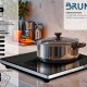 BRUNO BRN-0205 Επιτραπέζια επαγωγική εστία, μονή, 2000W, κουμπιά αφής, μαύρη