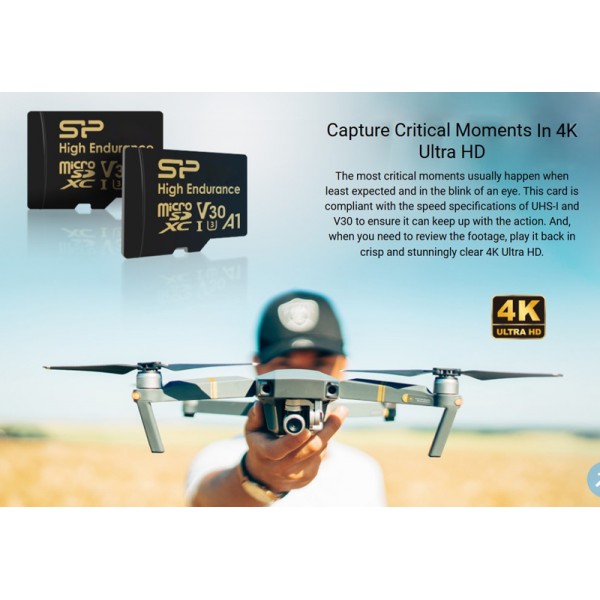 SILICON POWER κάρτα μνήμης microSDHC High Endurance, 32GB, Class 10 UHS-I U3 A1 V30