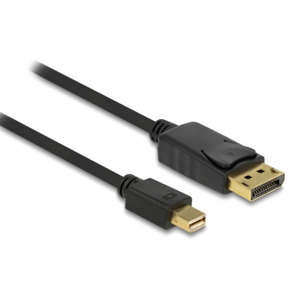 DELOCK καλώδιο mini DisplayPort σε DisplayPort 82698, 4K/60Hz, 21.6 Gbps, 1m, μαύρο - DeLock
