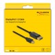 DELOCK καλώδιο mini DisplayPort σε DisplayPort 82698, 4K/60Hz, 21.6 Gbps, 1m, μαύρο