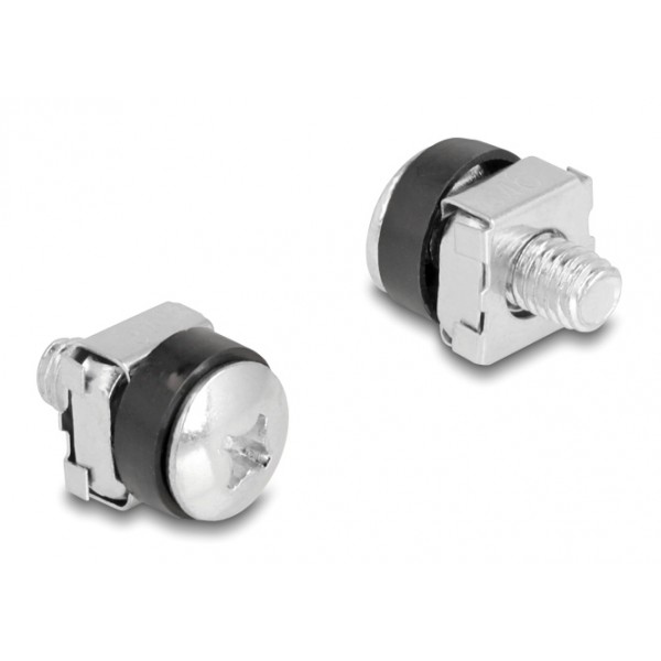 DELOCK σετ βίδες με παξιμάδια 42432 για rack, M6/16mm, 100τμχ - Εξοπλισμός IT