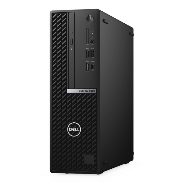 DELL PC OptiPlex 5080 SFF, Factory Refurbished Grade A, i5-10500, 8GB, 256GB SSD, DVD-RW, Windows 10 Pro - Refurbished PC