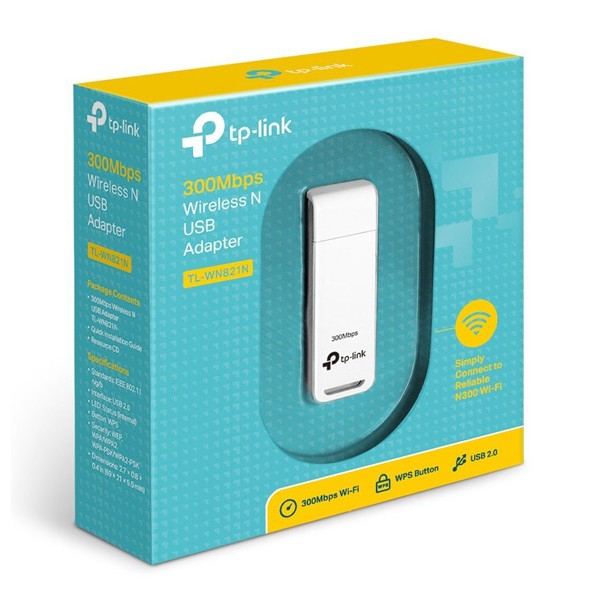 TP-LINK ασύρματος USB αντάπτορας δικτύου TL-WN821N, 300Mbps, Ver. 6.0 - tp-link