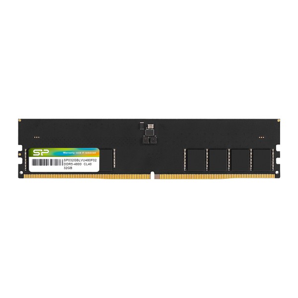 SILICON POWER μνήμη DDR5 UDIMM SP032GBLVU480F02, 32GB, 4800MHz, CL40 - Νέα & Ref PC