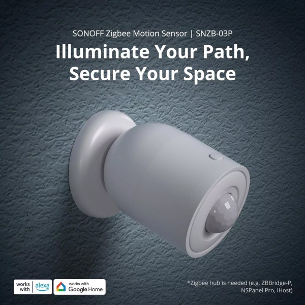 SONOFF smart ανιχνευτής κίνησης SNZB-03P, ZigBee, μπαταρίας, λευκός - Συναγερμοί