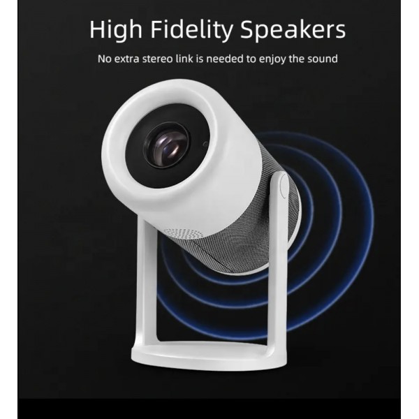 POWERTECH smart βιντεοπροβολέας PT-1305, 1080p, WiFi, Android, 170 ANSI lumens, λευκός