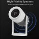 POWERTECH smart βιντεοπροβολέας PT-1305, 1080p, WiFi, Android, 170 ANSI lumens, λευκός