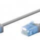 GOOBAY καλώδιο δικτύου 74221, CAT 6A U/UTP, slim, copper, 500MHz, 0.5m, γκρι