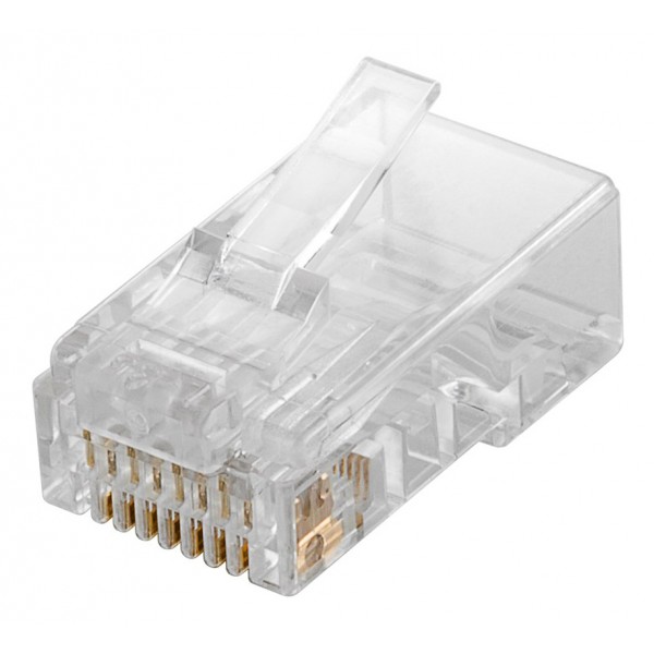 GOOBAY βύσμα RJ45 72500, CAT 5e UTP, διάφανο, 10τμχ - Διάφορα Δικτύου