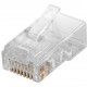 GOOBAY βύσμα RJ45 72500, CAT 5e UTP, διάφανο, 10τμχ
