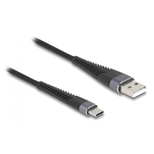 DELOCK καλώδιο USB σε USB-C 81122, 60W, 480Mbps, 2m, μαύρο - DeLock
