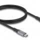 DELOCK καλώδιο USB-C 81191, 240W, 40 Gbps, 8K, 1m, E-Marker, μαύρο