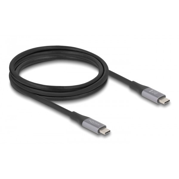 DELOCK καλώδιο USB-C 81192, 240W, 40 Gbps, 8K, 2m, E-Marker, μαύρο - DeLock
