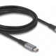DELOCK καλώδιο USB-C 81192, 240W, 40 Gbps, 8K, 2m, E-Marker, μαύρο