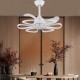 POWERTECH ανεμιστήρας οροφής HLL-0173 με LED φως, 96W, Φ55x35cm, λευκός