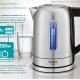 BRUNO BRN-0213 Βραστήρας νερού ανοξείδωτος 1.7L 2200W, Inox