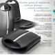 BRUNO BRN-0216 Ψηστιέρα-Τοστιέρα για 4 τοστ 1400W, μαύρη mat-inox