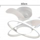 POWERTECH ανεμιστήρας οροφής HLL-0177 με LED φως, 96W, Φ60x28cm, λευκός