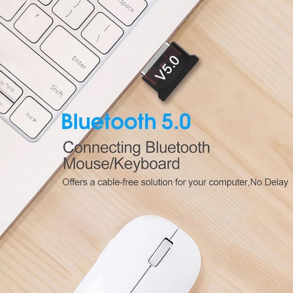 USB αντάπτορας Bluetooth 5.0 AK325A, μαύρος - Κάρτες Δικτύου - USB Dongles