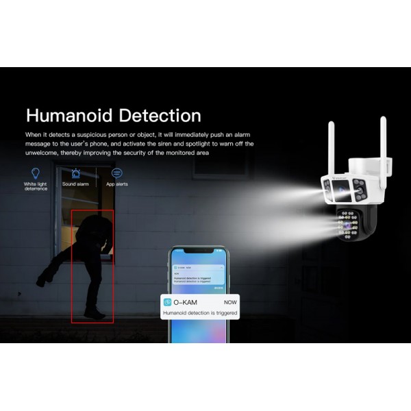 VSTARCAM smart κάμερα CS667DR, dual lens, 3MP, WiFi, SD, PTZ, IP66