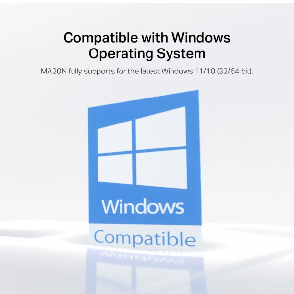 MERCUSYS ασύρματος USB αντάπτορας δικτύου MA20N, 650Mbps AC650, Ver 1.0