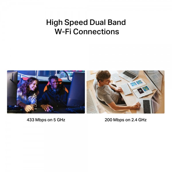 MERCUSYS ασύρματος USB αντάπτορας δικτύου MA20N, 650Mbps AC650, Ver 1.0