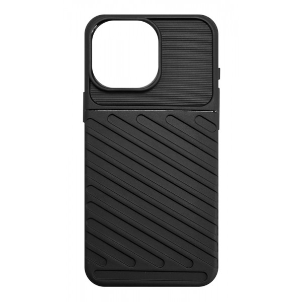 POWERTECH θήκη Thunder MOB-1998 για iPhone 16 Pro Max, μαύρη - Powertech