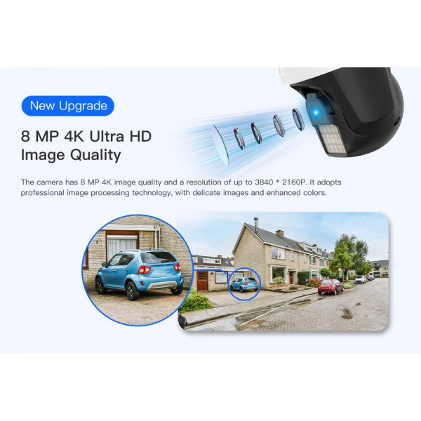 VSTARCAM smart κάμερα CS610Q, 4K/8MP, WiFi, PTZ, SD, IP66