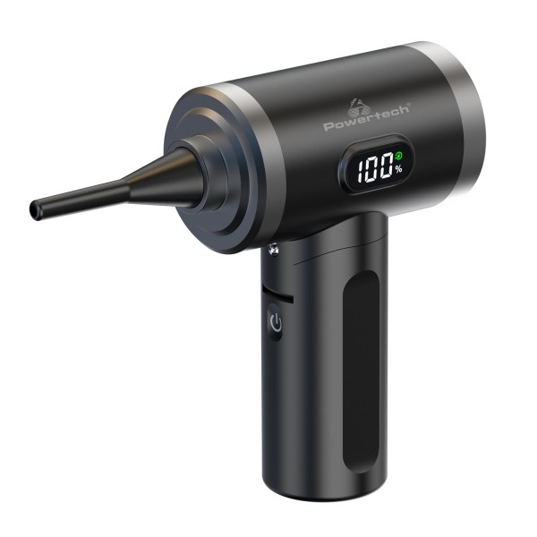 POWERTECH ηλεκτρικό air duster PT-1316 με LED φακό, 50W, 3600mAh, μαύρο - Μηχανήματα - Πολύμετρα