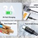 USAMS καλώδιο USB-C σε USB US-SJ732, 3A, 480Mbps, 1m, λευκό