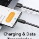 USAMS καλώδιο USB-C σε USB US-SJ732, 3A, 480Mbps, 1m, λευκό