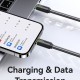 USAMS καλώδιο Lightning σε USB-C US-SJ735, 30W, 480Mbps, 1m, λευκό