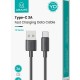 USAMS καλώδιο USB-C σε USB US-SJ708, 3A, 480Mbps, 1m, μαύρο