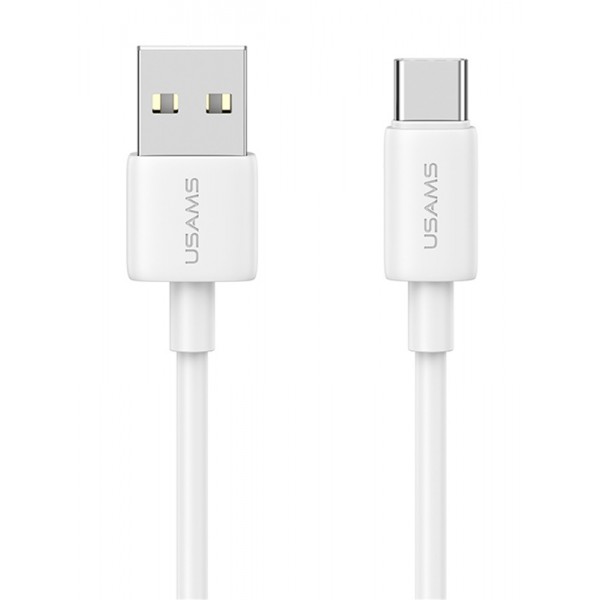 USAMS καλώδιο USB-C σε USB US-SJ708, 18W, 480Mbps, 1m, λευκό - USAMS