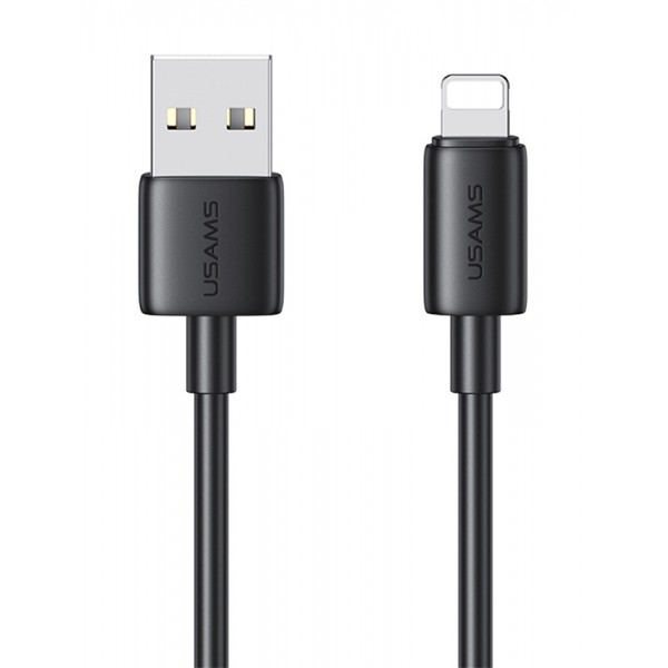 USAMS καλώδιο Lightning σε USB US-SJ709, 12W, 480Mbps, 1m, μαύρο - USAMS