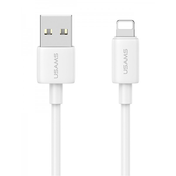 USAMS καλώδιο Lightning σε USB US-SJ709, 12W, 480Mbps, 1m, λευκό - USAMS