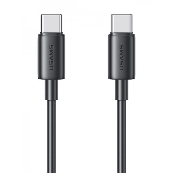 USAMS καλώδιο USB-C US-SJ711, 60W, 480Mbps, 1m, μαύρο - USB-C (Type-C)